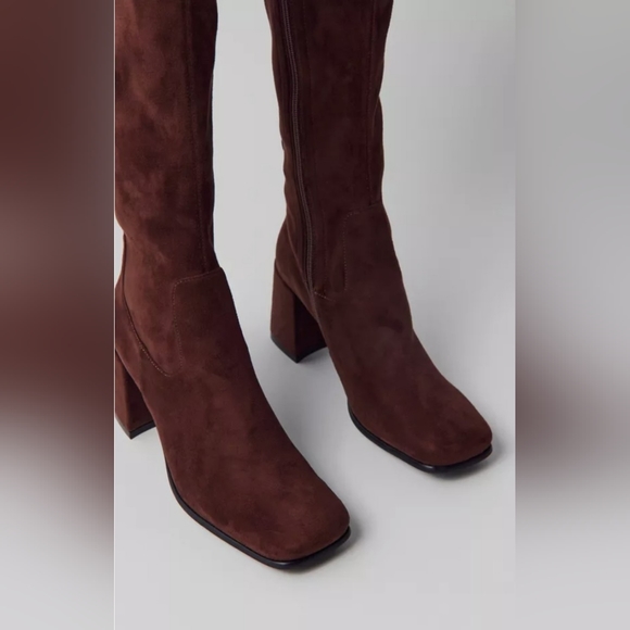 Jeffrey Campbell Hot Lava Boots Chocolate Brown Suede 9 Like New - Picture 4 of 16